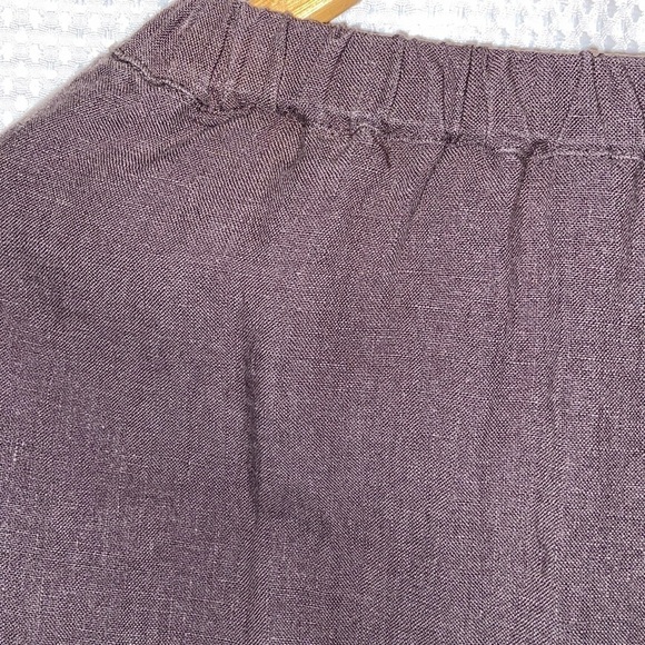 Women’s Asian brand 100%‎ Linen brown elastic waist maxi skirt size small - Picture 14 of 16